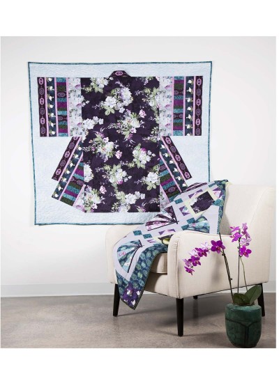 Serafina Kimono Quilt by Marinda Stewart /50"x50" 