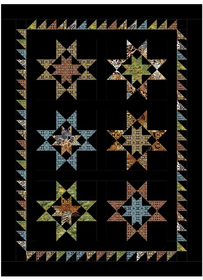 FRUIT BASKET BY BEAQUILTER QUILT FEAT. SERENGETI PLAINS