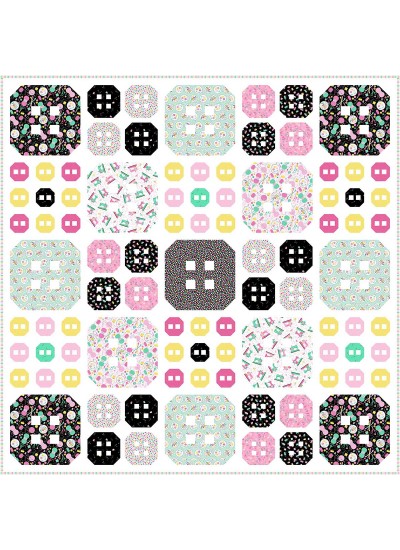 buttons sew fun quilt by natalie crabtree  /84"x84"