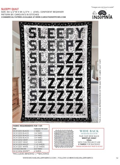 Sleepy feat. Insomnia by Carolyn's in Stitches Kitting Guide