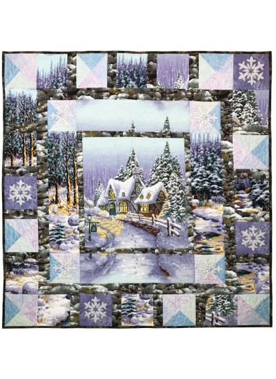 Snow Chateau Quilt by Marinda Stewart /50"x50"