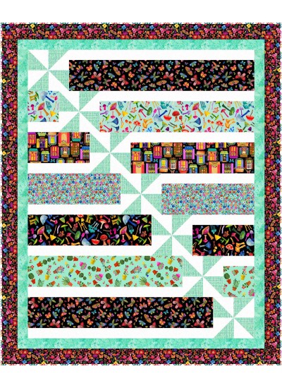 Baby Steps Quilt feat. Songbird Garden By Carolyn's in Stitches