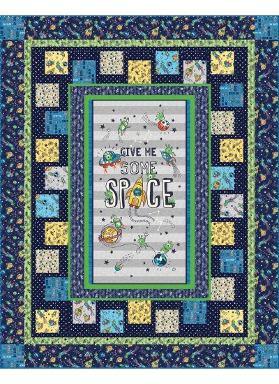 Give Me Some Space Quilt by Heidi Pridemore /60"x76"