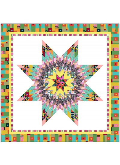 Starburst Quilt by Wendy Sheppard /65"x65"