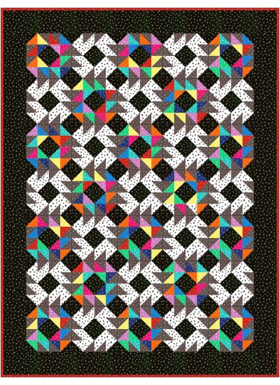 Cutting Edge Quilt feat. Stargazer by Studio R Quilts
