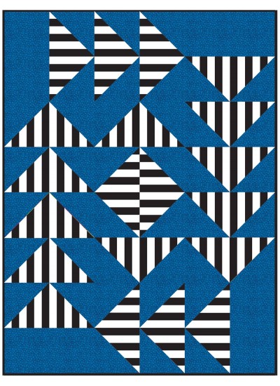 Strip Strip Goose Quilt by Hunter's Design Studio /72"x96"