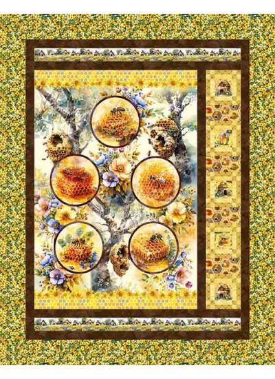 Making Honey Quilt feat. Sunflowers & Honey Bees by Project House 360- free pattern available April 2027