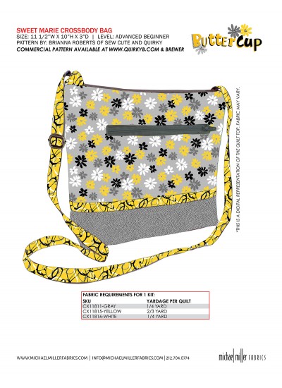 SWEET MARIE CROSSBODY BAG FEAT. BUTTERCUP BY BRIANNA ROBERTS KITTING GUIDE 