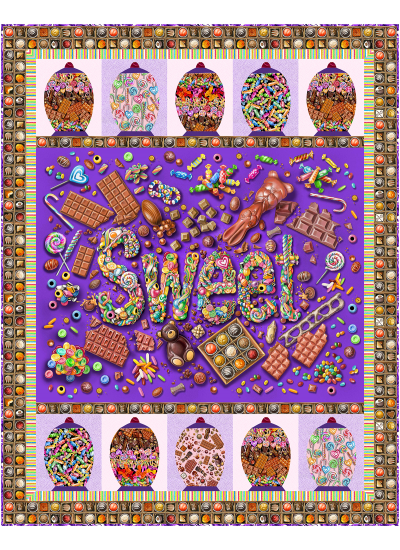 CANDY SHOP BY MARSHA EVANS MOORE QUILT FEAT. SWEET 