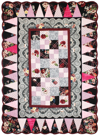 Tartan Rose Border Quilt by Marinda Stewart