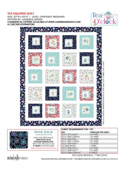 TEA SQUARES BY LADEEBUG DESIGN FEAT. TEA O'CLOCK KITITNG GUIDE