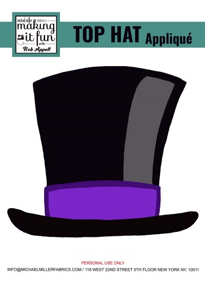 Top Hat Applique by Rob Appell