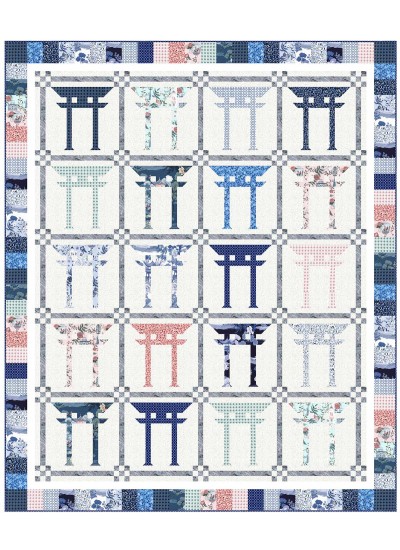 Torii Quilt by Wendy Sheppard /74"x89"