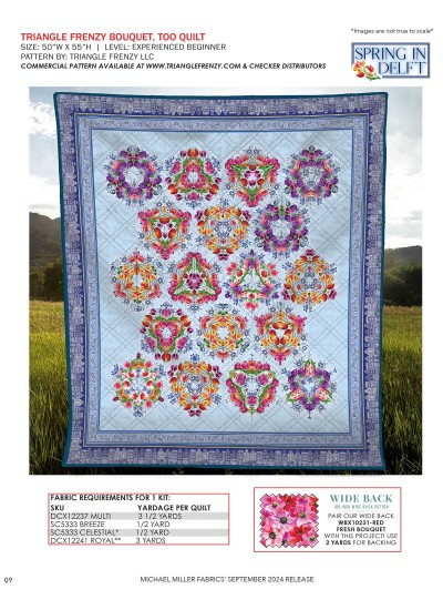 Triangle Frenzy Bouquet, too feat. Spring in Delft by Triangle Frenzy KITTING GUIDE