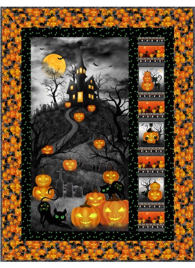 Trickster - Trick or Treat Quilt by Project House 360 40"x53 