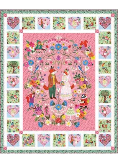Meadow Magic Quilt feat. The Fox's Wedding by Marsha Evans Moore- free pattern available March 2027