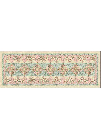 Rose Run Table Runner feat. Rose Estate Elegance by Siobhan Fitzpatrick- free pattern available March 2027