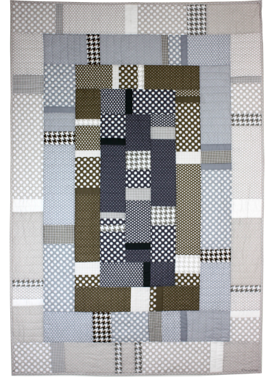 Urban Abstraction Quilt by Marinda Stewart