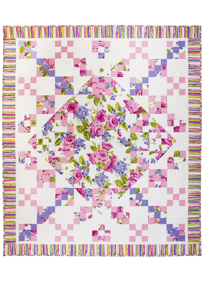 Veranda Garden Quilt by Susan Emory / 64x76"
