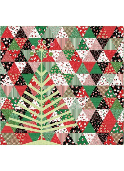 Tinsel Tree Quuilt by Everyday Stitches 70"x73"