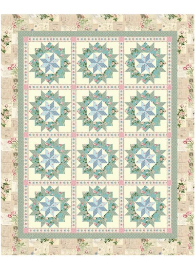 Virginia reel Quilt by Christine Stainbrook / 72"x90"