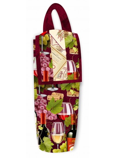 Wine Cooler by Poorhouse Quilt Designs feat. Viva Vino