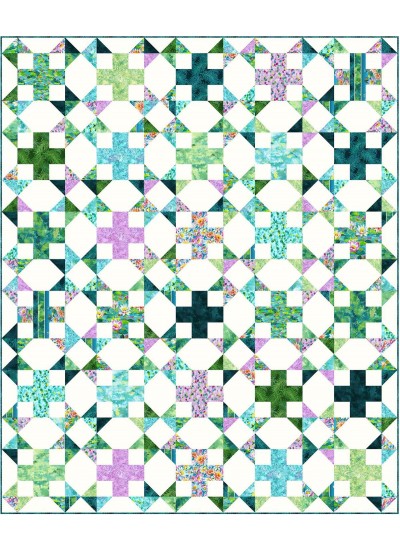 Sea Star Water Lilies Meadow Mist Designs Quilt