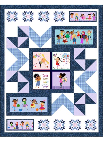 nooks and crannies - we are all kinds of wonderful quilt by ladeebug design /54"x70"