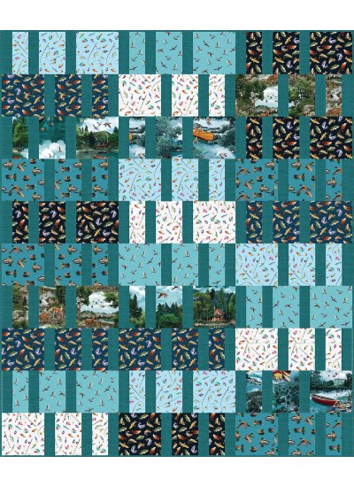 bars and stripes quilt welcome to our lake by everyday stitches