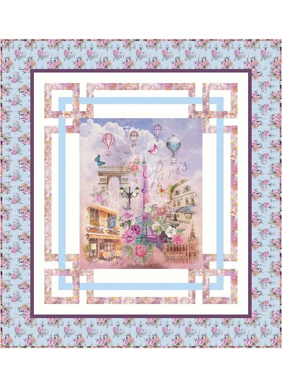 1000 words we'll always have paris by miss m\winnie designs /79"x87"