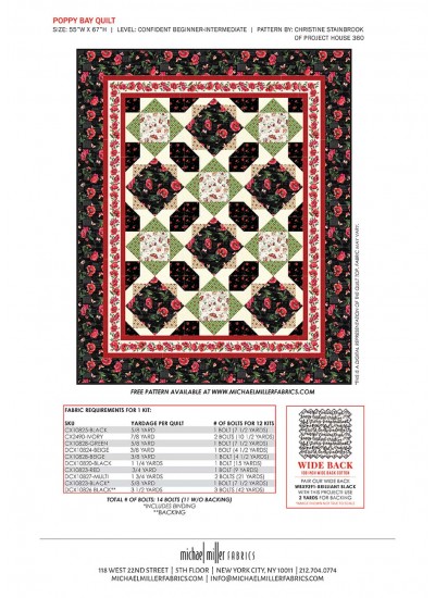 Poppy Bay Quilt by Christine Stainbrook