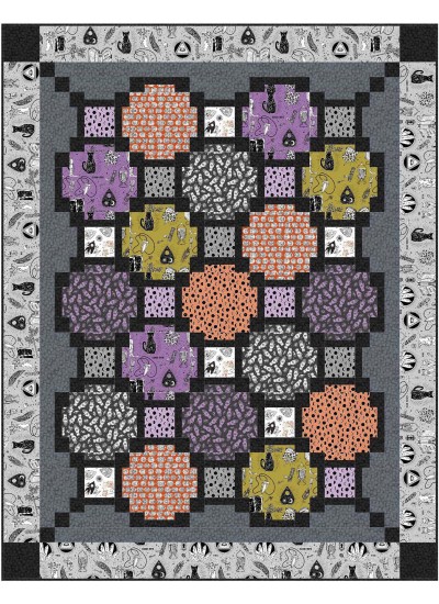 Focus Pocus Quilt by Swirly Girls Design 72"x92"