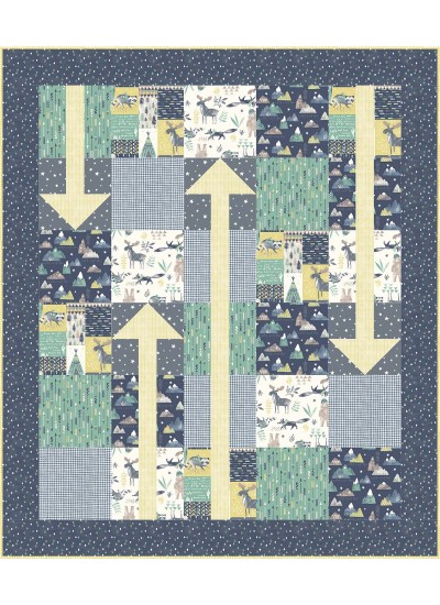 The Places You'll Go Wild and Free Quilt - 48"x56"