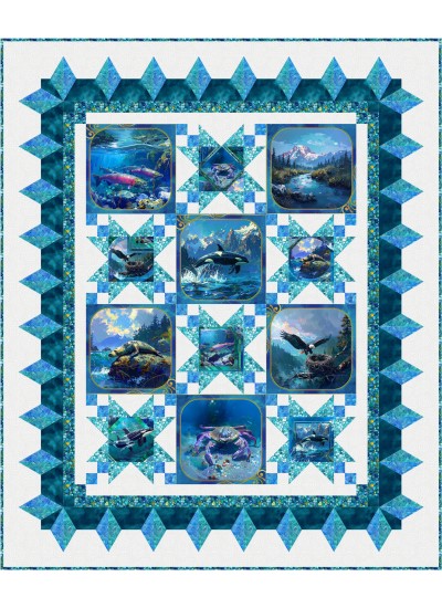 Nature's Beauty Quilt feat. Wilderness in Motion by Project House 360- free pattern available April 2026