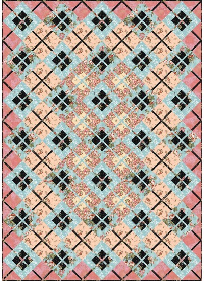 Criss Crossroads by everyday stitches feat. wildflower bouquet quilt