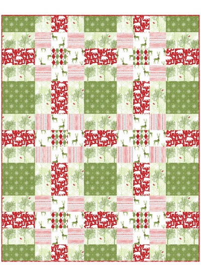 Winter Wonderland Quilt by Heidi Pridemore /60x75"