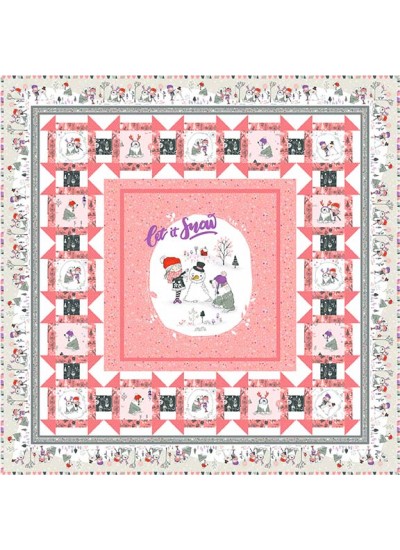 Snow Fun Quilt by Christine Stainbrook 49"x49" 