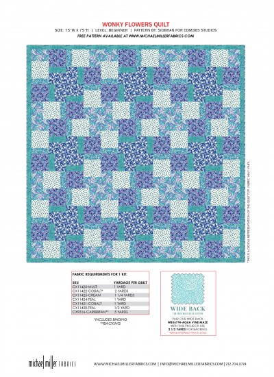 wonky flowers jetsetter by siobhan for CDM365 Studios Kitting Guide