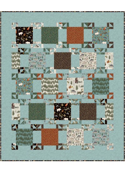 tenfold quilt woodland by swirly girls design 