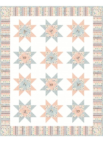 Cuddlebug Quilt feat. Woodland ABC & 123 by Project House 360- free pattern available October 2026