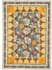 Balinese Flowers Quilt by Denise Russell of Pieced Brain /46.5"x64-3/4"