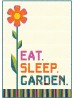 Eat, Sleep, garden Quilt by Hunter's Design Studio /50"x70"