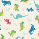PLAYFUL DINOSAUR ON MINKY  - 24 yrd minimum - Contact your account manager to purchase